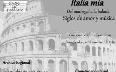 «Italia mia» en Murcia – pro damnificados de Italia