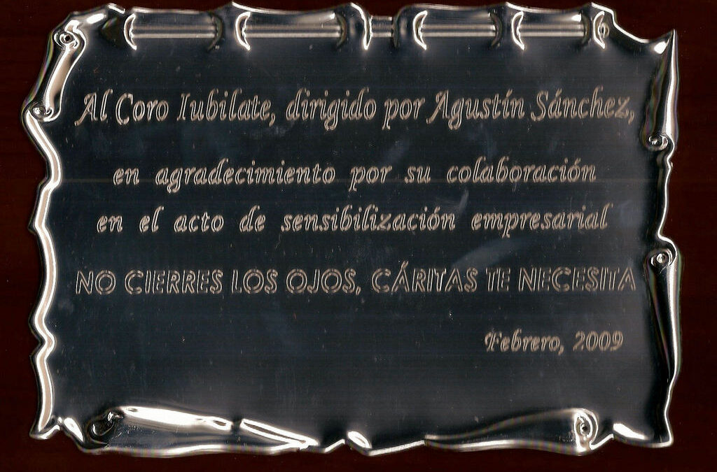 Iubilate participa en Acto de sensibilización para Caritas